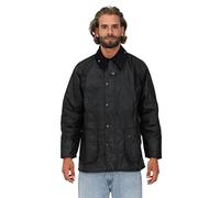 Barbour Herren Parka Jacke Bedale Wax Jacket MWX0018BK91, Einfarbig, Gr. Large (Herstellergröße: 42), Schwarz (Black 000)