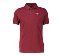 Barbour Herren Poloshirt TARTAN PIQUE Tailored Fit, rot, Gr. M