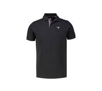 Barbour Herren Poloshirt TARTAN PIQUE Tailored Fit, schwarz, Gr. M
