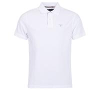 Barbour Herren Tartan Pique Poloshirt, Weiß L