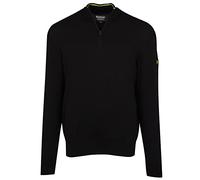 Barbour International Cotton Half Zip Black, Schwarz , X-Large