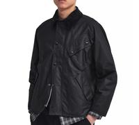 Barbour International Schwarzer Biker Sweatshirt mit Charlton Crew Print, Schwarz , XL