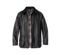 Barbour Jacke Herren Umlegekragen Baumwolle schwarz, 50 (M)