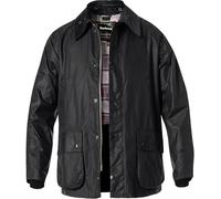 Barbour Jacke Herren Umlegekragen Baumwolle schwarz, 60 (3XL)