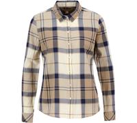 Barbour Karobluse Bredon Dress Navy Tartan (Größe: 16) 42 beige