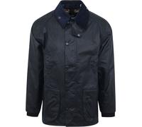 Barbour Herren Parka Jacke Bedale Wax Jacket MWX0018NY91, Einfarbig, Gr. Large (Herstellergröße: 42), Blau (Navy 000)