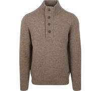Barbour Knitted Sweater Half Zip Sid Regular Fit Light Brown L