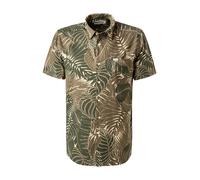 Barbour Kurzarmhemd Herren Regular Fit Kurzarm Baumwolle grün, S