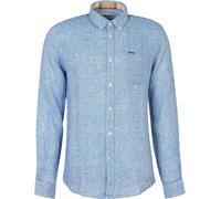 Barbour - Leinen-Hemd - Herren - Linton Tailored Shirt - Linton Tailored Shirt Navy für Herren - Größe M - Navy blau Navy blau M
