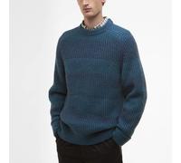 Barbour loves Paul Smith - Saddle Crew Neck Jumper Rosette Blue - M Gestreifter Wollpullover aus limitierter Auflage Winter- und Anglerpullover