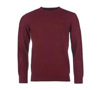 Barbour Maglia Uomo MKN0345 Essential Lambswool Crew Neck Bordeaux L
