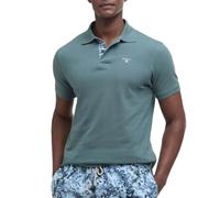 Barbour Mens Tartan Pique Polo Vintage Teal L