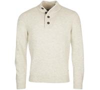 Barbour Mocker Pullover Merino Wolle Hellbeige - Größe L Wollweiß L