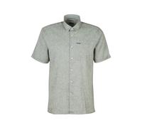 Barbour Nelson Short Sleeve Shirt - Bleached Olive - XL Leinenhemd mit kurzen Ärmeln Leinenhemden
