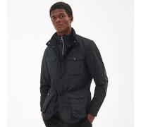 Barbour Ogston Waxed Cotton Jacket - Black - XL Isolierte Wachsjacke in weiterer Passform Wachsjacken