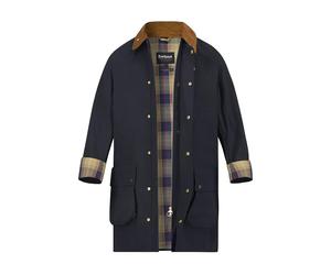 Barbour Parka Herren Umlegekragen Baumwolle blau, L