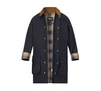 Barbour Parka Herren Umlegekragen Baumwolle blau, M