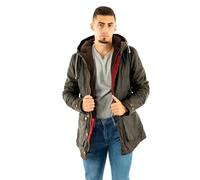 Barbour - Parkas - Herren - Khakifarbener Parka Game Two Tone mit Sherpa-Futter und Leder-Patches für Herren - XL