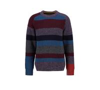 BARBOUR Paul Smith loves Barbour Pullover Multi Striped Rundhalsausschnitt dunkelrot | L