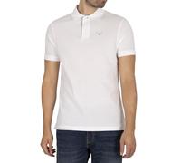Barbour Herren Tartan Pique Poloshirt, Weiß XXL