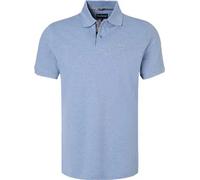 Barbour Polo-Shirt Herren Regular Fit Kurzarm Baumwoll-Piqué blau, M