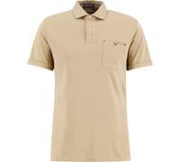 Barbour - Poloshirt aus Baumwolle mit Interlock - Premium Corpatch Tailored Polo Shirt Washed Stone für Herren aus Baumwolle - Größe S - Braun Braun S