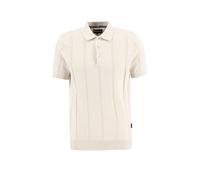 BARBOUR Poloshirt WELLBURN creme | XXL