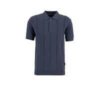 Barbour Wellburn Knitted Polo Navy - Größe L Blau L