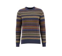 Barbour Rundhals-Pullover Case Fair Isle Crew Navy Marl (Größe: M) 48/50 blau