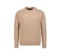 Barbour Pullover Herren Regular Fit Wolle beige, L