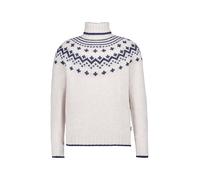 Barbour Pullover Herren Regular Fit Wolle weiß Norweger, M