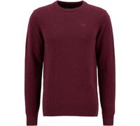 Barbour Strickpullover mit Label-Stitching Modell 'Tisbury' in Bordeaux, Größe XXL
