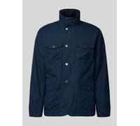 Barbour Jacke Herren Stehkragen Baumwolle blau, M