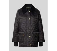Barbour Regular Fit Steppjacke mit Samtkragen Modell 'BEADNELL' in Black, Größe 46