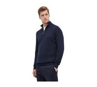 Barbour Pullover mit halbem Reißverschluss – Baumwollstrick – Navy – Größe XXL