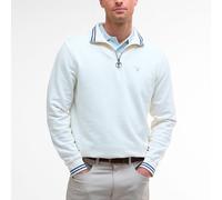 Barbour Rosford Half-Zip Sweatshirt - Whisper White - XXXL Bequemer Sweatshirt mit Reißverschluss Sweatshirts