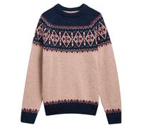 Barbour Rundhals-Pullover Tisbury Fairisle Crew Neck Navy (Größe: L)