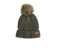 Barbour Saltburn Beanie Pom Pom Hat One Size Olive