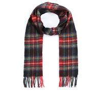 Barbour Schal Stewart Lambswool Rot - Schwarz
