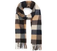 Barbour Schal Tattersall Navy Beige - Beige