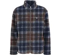 Barbour - Sherpa Fleece mit Schottenmuster - Tartan Fleece Zip Through Midnight Oak Tartan für Herren - Größe M - Navy blau Navy blau M