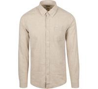 Barbour Shirt Nelson Tailored Stone Beige - Größe XL Beige XL