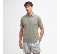 Barbour Sports Polo Shirt - Mid Olive - S Einfarbiges Poloshirt Poloshirts