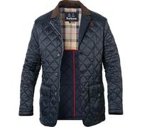 Barbour Steppjacke Herren Umlegekragen Mikrofaser blau, S