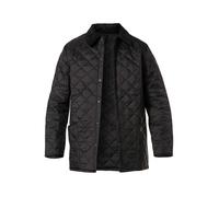 Barbour Steppjacke Herren Umlegekragen Mikrofaser schwarz, L