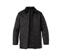 Barbour Steppjacke Herren Umlegekragen Mikrofaser Schwarz, S