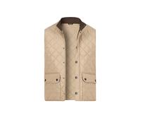 Barbour Steppweste Herren Stehkragen Mikrofaser beige, XXL