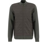 Barbour - Steppweste Jacke - Essential Carn Baffle Zip Through Knitt Olive für Herren - Größe S - Khaki Khaki S