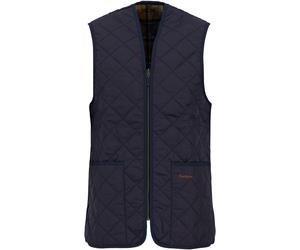 Barbour Steppweste / Zip-In Liner Navy/Dress (Größe: 46) W:46|M:54 blau