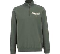 Barbour - Sweatshirt aus Baumwolle mit halbem Zipper - Cotes Half Zip Sweatshirt Thyme für Herren aus Baumwolle - Größe S - Grün Grün S